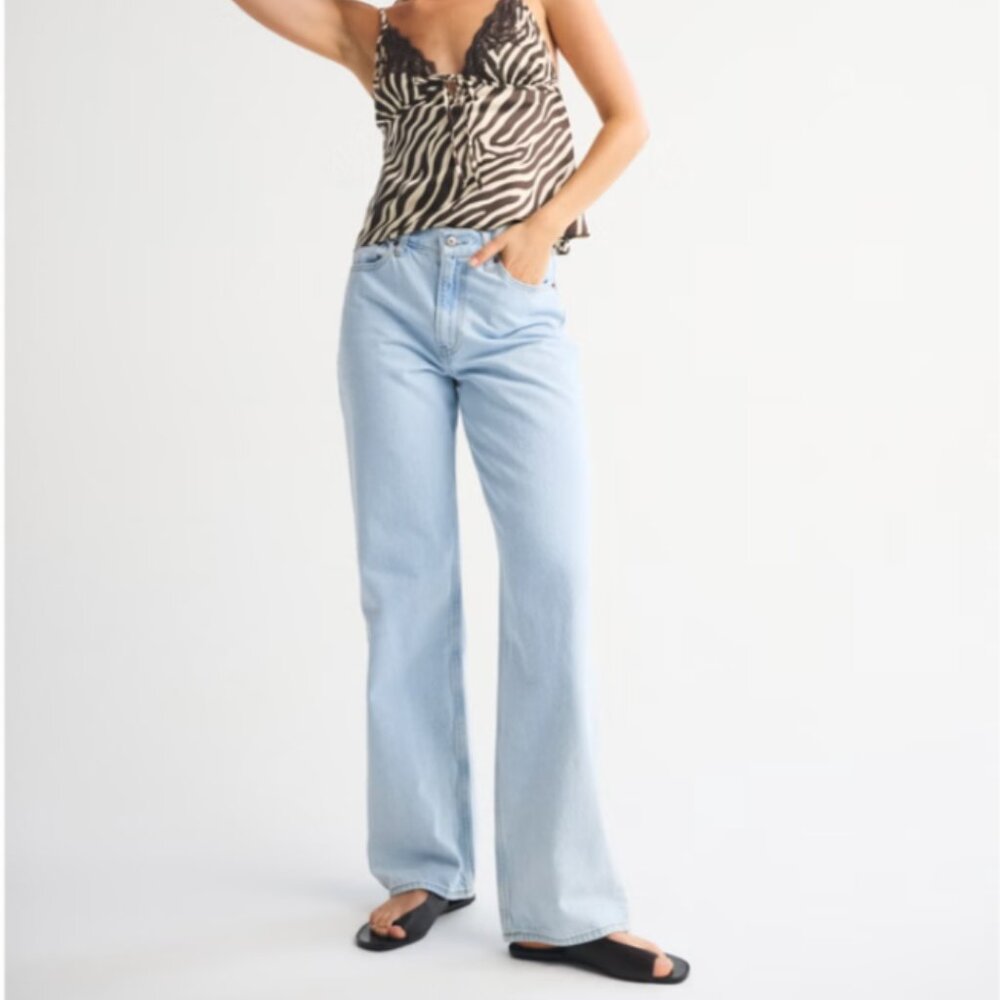 Abercrombie & Fitch Light Blue High Rise Jeans